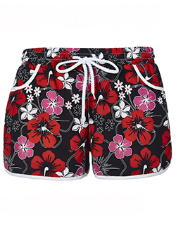 Women's Hawaiian Style Floral Short Shorts